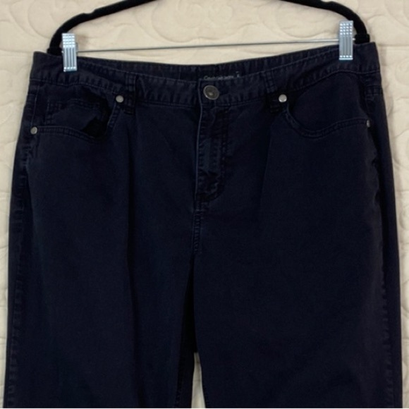 Calvin Klein Black Jeans Straight Leg Size 16 - Picture 2 of 10